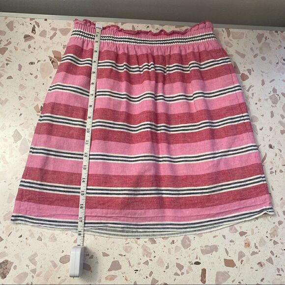 J. Crew Sidewalk Mini Skirt Stripe Linen - Picture 4 of 11